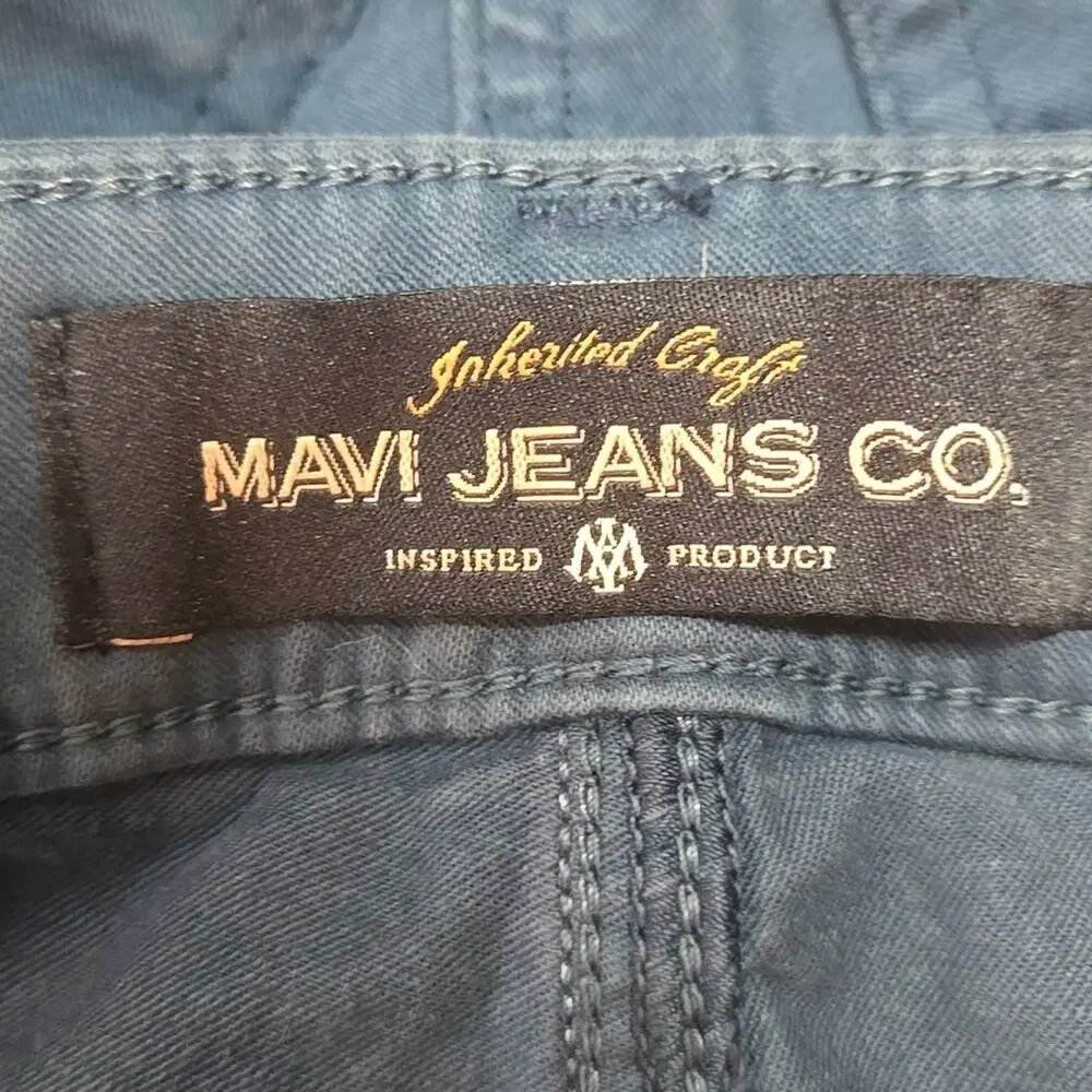 NWT Mavi Zach Straight Leg Navy Twill Pants Size 42/28